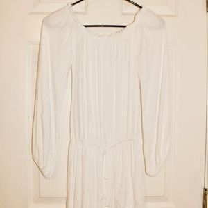 PacSun white long sleeve romper